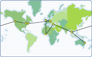 A route map, courtesy of Grab and GraphicsConverter